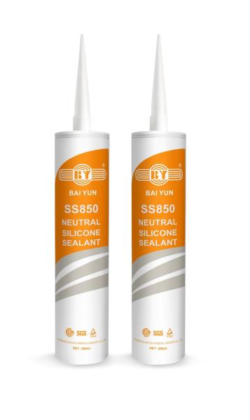 Buy cheap Black Grey Oxime Cure Silicone General Purpose Sealant BAI YUN SS850 from wholesalers