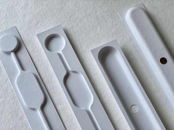Buy cheap FSC Molded Paper Pulp Thin Walled Green Cardboard Pulp Molding Packaging from wholesalers