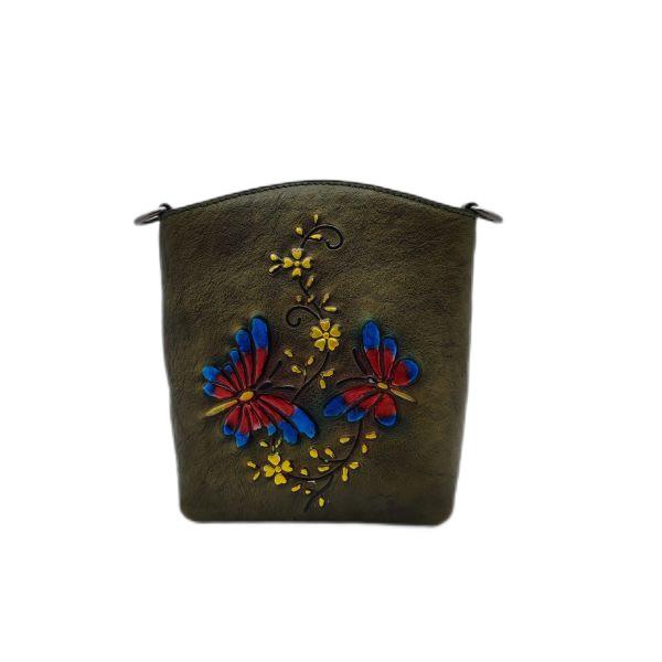 Buy cheap Women Retro Genuine Leather Handbags Embossed Shoulder Bags For Travel FGRE13 from wholesalers