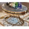 Buy cheap stone top Brass stainless steel metal side table/End table/coffee table/C table, hotel furniture,casegoodsTA-0087 from wholesalers