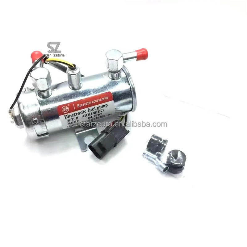Hitachi Excavator 4HK1 6HK1 Engine Parts DC 12V 24V Diesel Electric Fuel Pump for Heavy Duty Construction Machinery