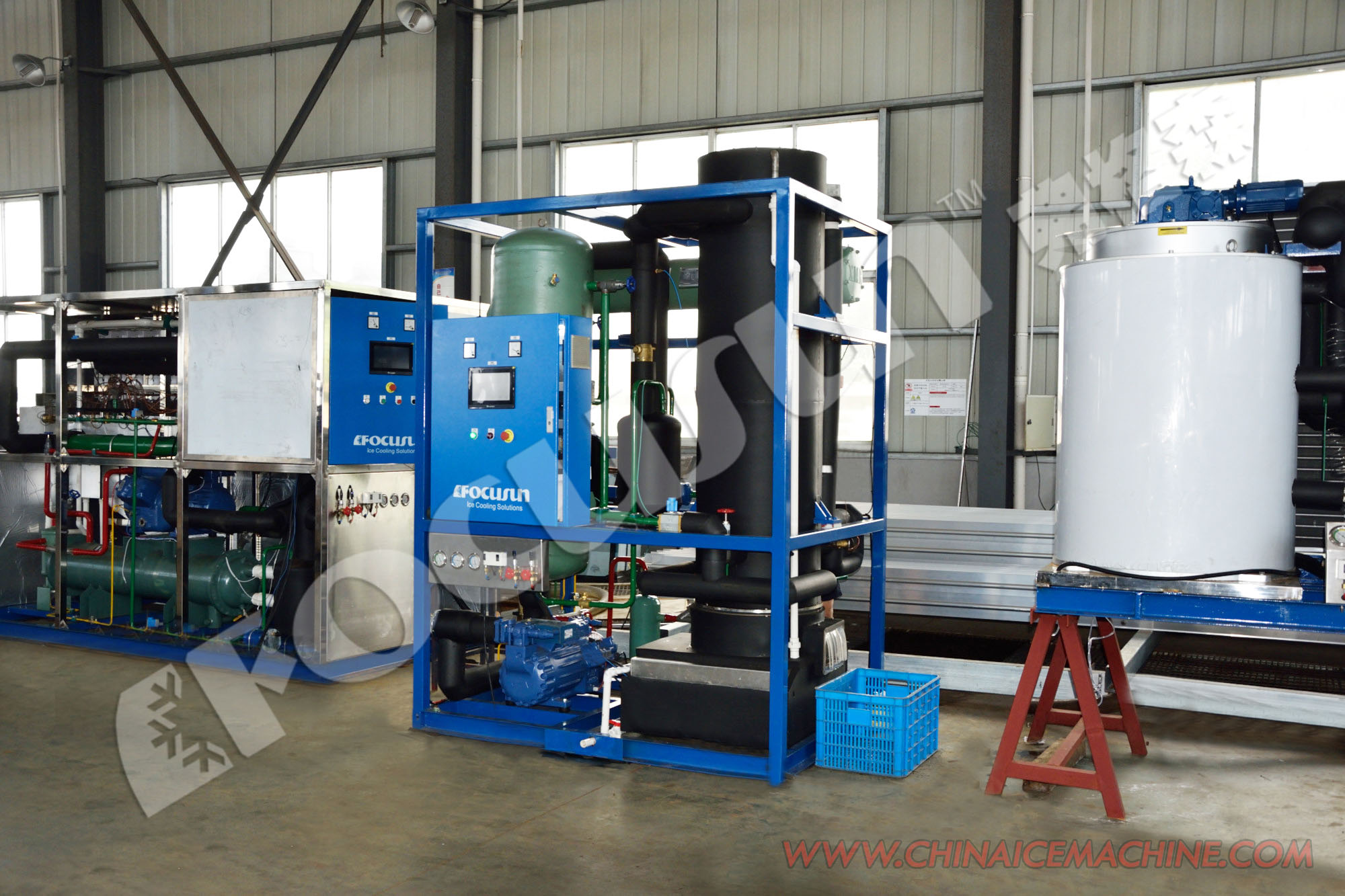 380v Bitzer Compressor Tube Ice Machine For Cold Drinks And Seafood