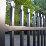 Customized Black Zinc Steel Metal Garrison Fence Panels Maintenance Free