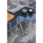 Aluminum Frame Garden Furniture Lounge Set with Coffee Table Size L60 x D60 x