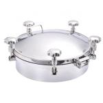 Guaranteed Sanitary Manhole Cover for Tank Silver 304 316L Stainless Steel