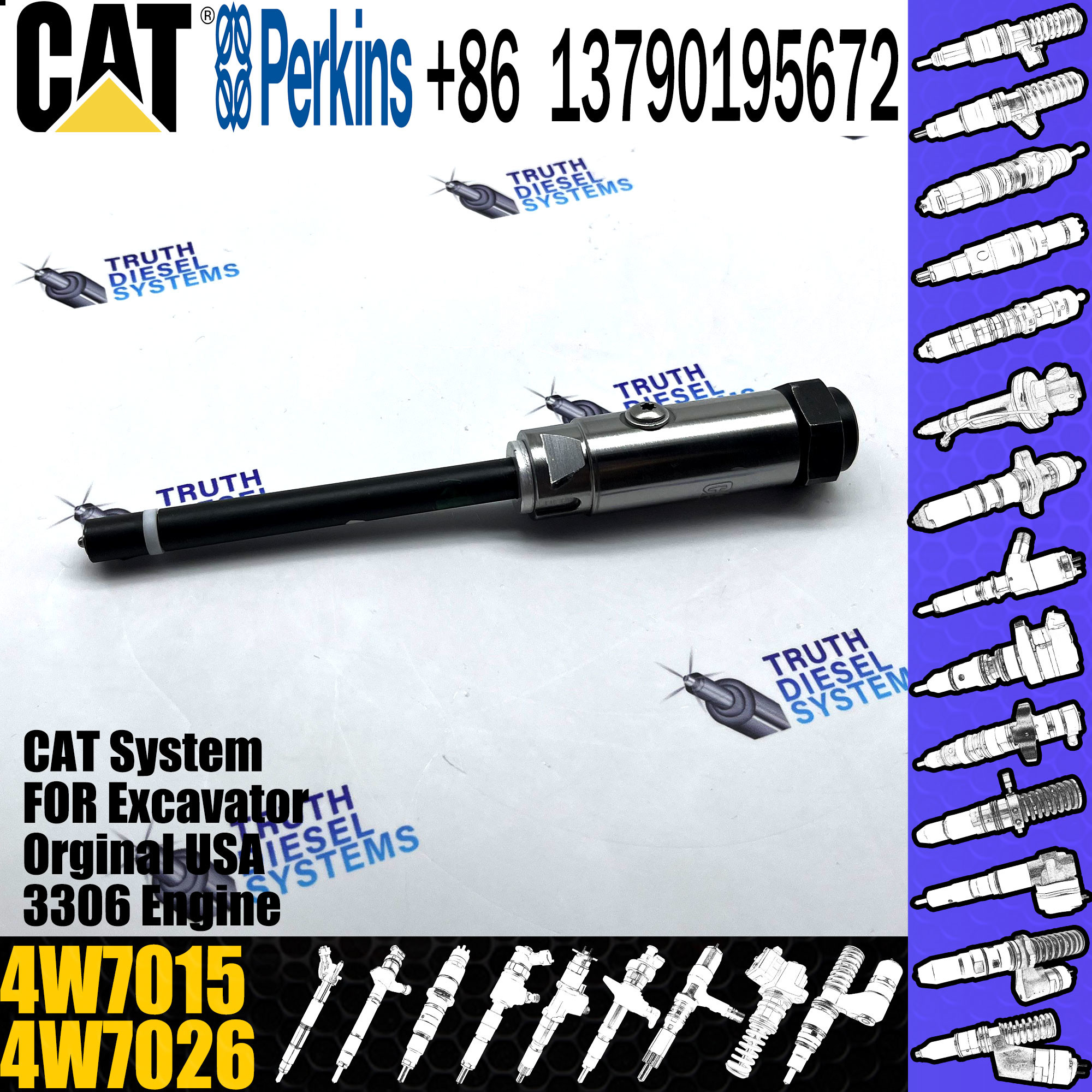 8N7005 Diesel Fuel Pump Pencil Injector Nozzle Injection 4W7015