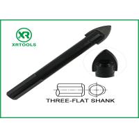 Buy cheap Black Oxided Glass Cutting Drill Bit Three Flat Shank Carbon Steel Material product