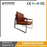 Buy cheap Single Leisure Sofa Chair Nordic Solid Wood Simple Small Sized Design Chair Living Room Balcony Comfortable from wholesalers