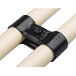 JYJ 25 Double Metal Pipe Joints Set 2.5mm Thick Chrome Plated