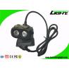 Buy cheap Dual Beam LED Mining Cap Lights 15000lux 10.4Ah Panasonic Battery Antistatic Matetial from wholesalers