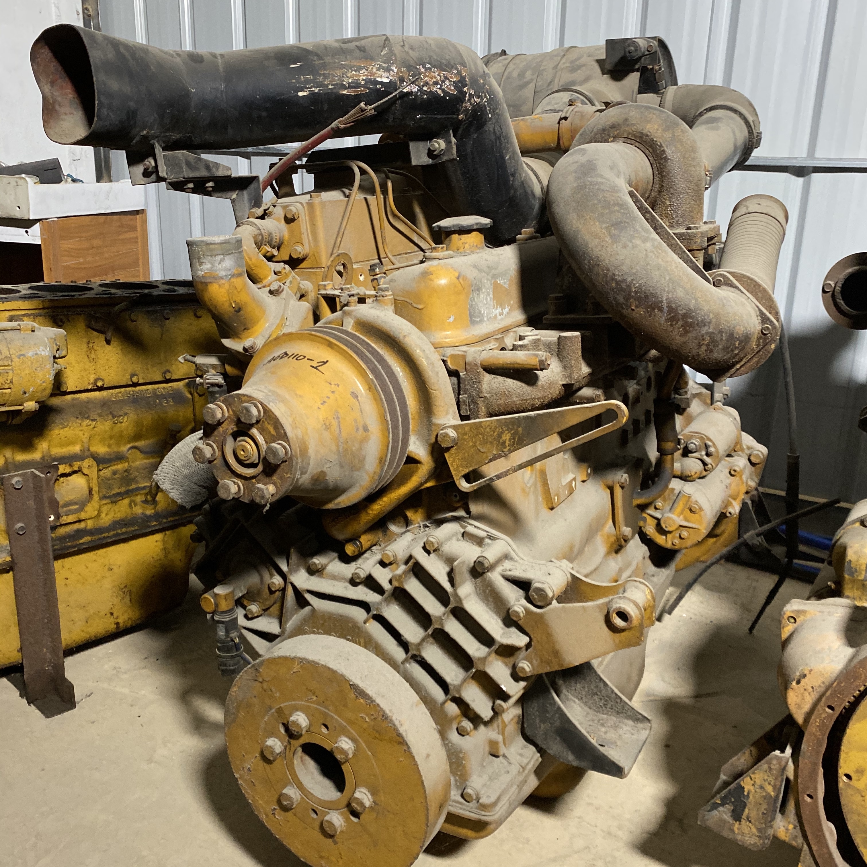 Komatsu Diesel SA6D110-1 Engine Assembly Electric Start 70CC Used