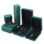 Green Handmade Jewelry Box for Bracelet Necklace Stud Earrings Luxury Ring