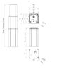 Buy cheap Telescoping Height Adjustment Columns 3-Stage 6000N 24VDC IPX6 Silver / Black from wholesalers
