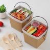 Buy cheap Recycle Kraft Paper Take Away Lunch Noodle Packaging Box With Tray And Handle from wholesalers