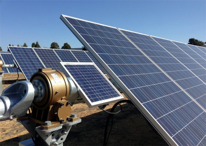 Automatic 1 Axis Solar Tracker Mounting Structure 60 Degree