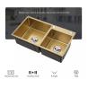 Buy cheap Gold 304 Stainless Steel Kitchen Sinks Acid Alkali Oxidation Resistance from wholesalers