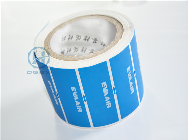 PET Film Material Self Adhesive Security Labels Red Security Tape