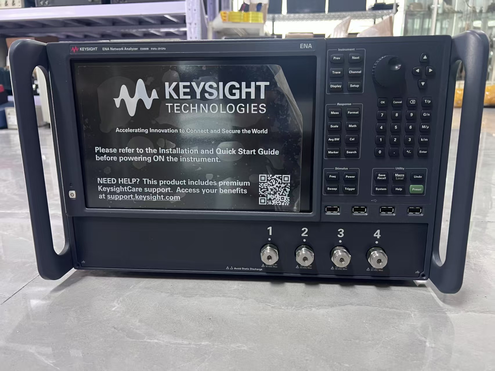 Keysight E5080B VNA Complete Measurement Solution for Passive Components Amplifiers and Mixers with Integrated DC Sources 4-port test set, 9 kHz to 20