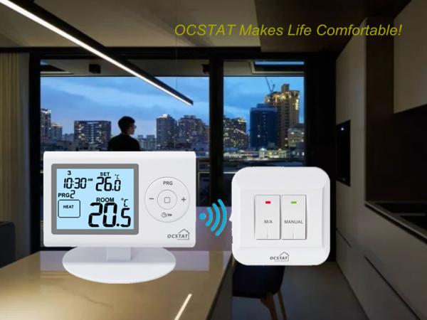 Buy cheap Riseem White Color OEM / ODM Digital Programmable RF Room Thermostat for HVAC Systems from wholesalers