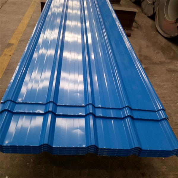 0.426mm blue color single steel 840mm corrugated roofing sheets 5 meters for