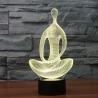 Buy cheap Yoga Cyan 3D Led Illusion Lamp Night Light Christmas Changeable Rohs from wholesalers