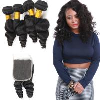 Buy cheap Unprocessed Loose Curly Hair Extensions / Loose Curly Virgin Indian Hair product
