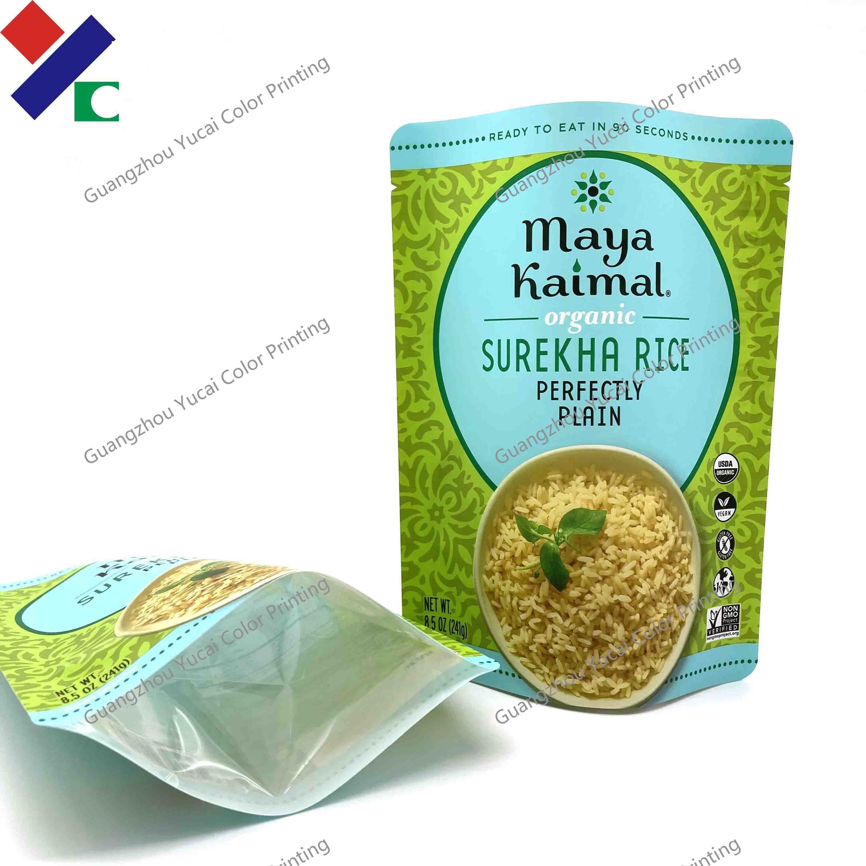 Portable Self Sealing Packaging Bags Retortable Flat Pouch