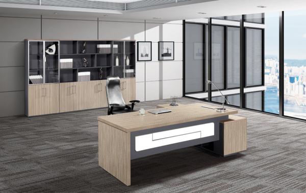 Buy cheap Panel Wood Style Melamine Office Furniture Desk Anti Water from wholesalers