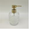 Buy cheap Dimond Ribbed Glass Bathroom Accessories Set With Clear Color Gold Parts from wholesalers