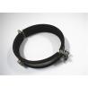 Buy cheap Galvanized Split Clamp Pipe Supports , Black Rubber Ring Round Metal Clamps from wholesalers