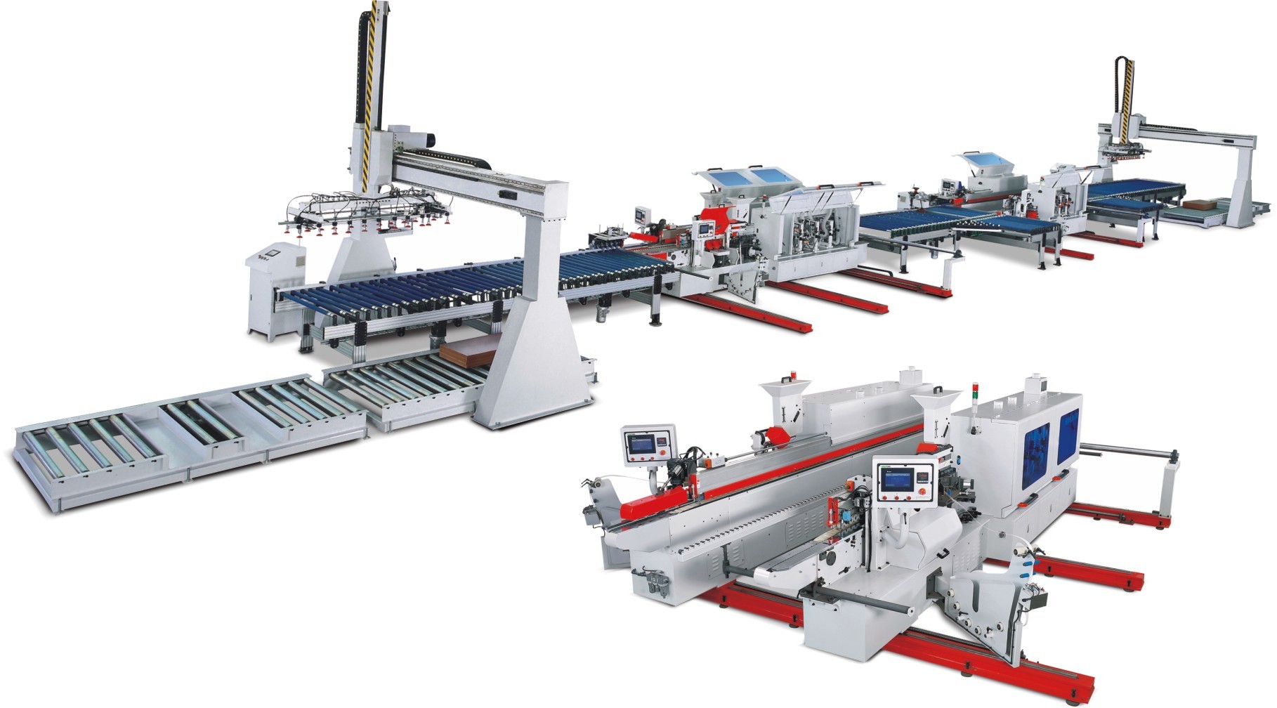 Fully Automatic Single Sided Edgebander Mdf PVC Edge Banding Production Line