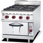 Gas Range 4 Burner Commercial Bakery Oven 500w