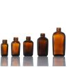 Buy cheap Cosmetics Square Glass Bottle , Custom Emulsion Lotion Brown Glass Bottles from wholesalers