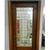 Buy cheap 1200MM Decorative Leaded Glass Panels With All Clear Beveled Glass For Entry Doors from wholesalers