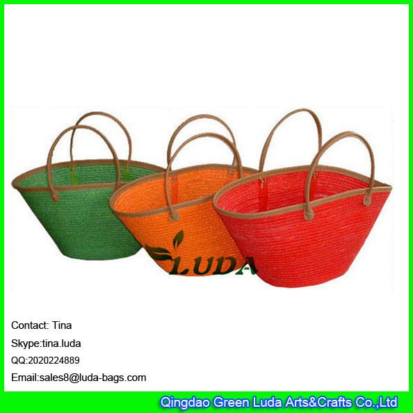 Buy cheap LUDA 2014 hot summer holiday beach straw bag large straw basket bag from wholesalers