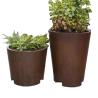 Buy cheap Flower pot corten steel long rectangle outdoor planters from wholesalers
