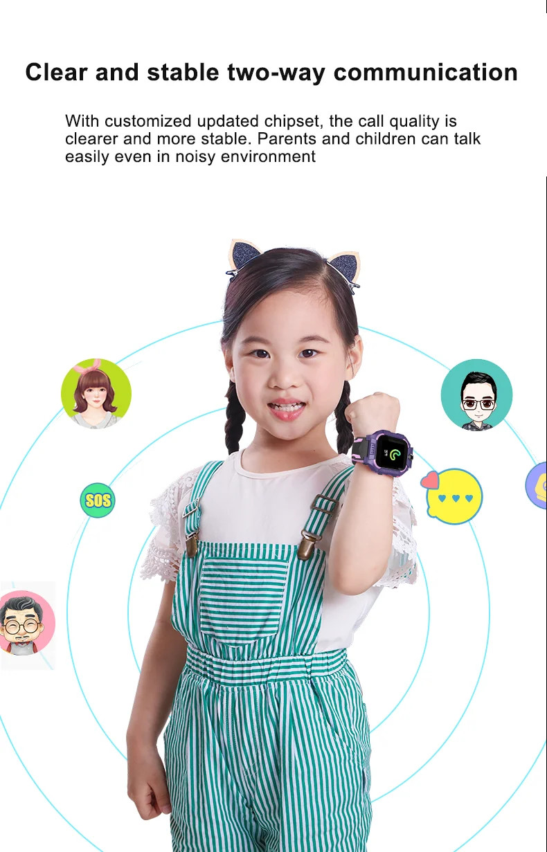 Q19 Anti Lost Smart Childrens Tracker Watch SOS Phone 2g IP67 IOS Android