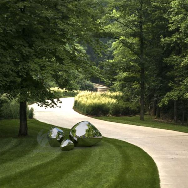 Buy cheap Modern Art Stainless Steel Sculpture For Garden Decor The Sacred Stones from wholesalers