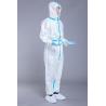 Buy cheap 65GSM Disposable Isolation Coverall With Blue Taping from wholesalers