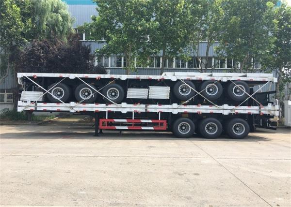 Buy cheap Dual Line Braking 40ft 20ft Flatbed Container Semi Trailer from wholesalers