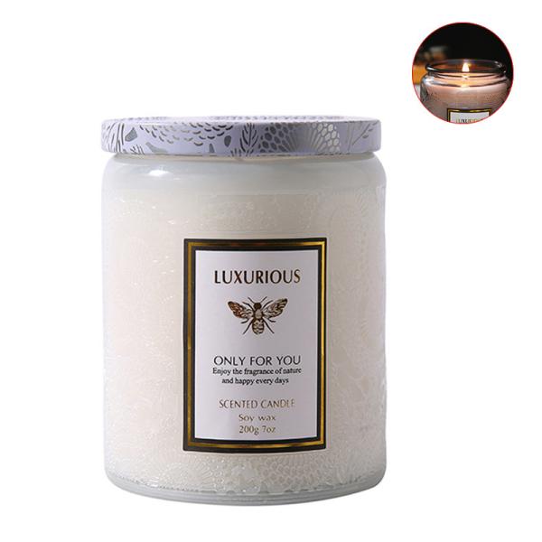 Buy cheap 0.2kg Vegan Eco Friendly Candles , 60mm Natural Soy Wax Scented Candles from wholesalers