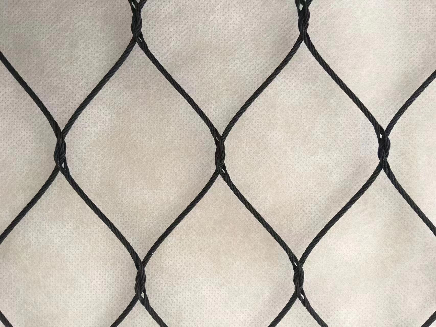Black Oxide Bird Stainless Steel Rope Mesh 7 X 7
