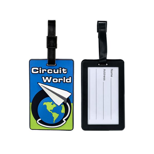Buy cheap Custom Soft PVC Rubber Silicone Made Unisex Luggage Tags，Soft Duffel Bag Label from wholesalers