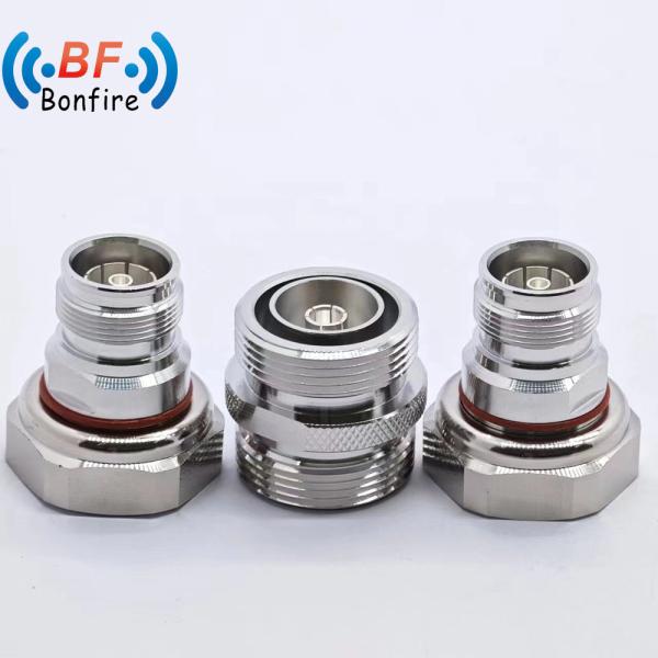 Buy cheap Customized Low Loss DC-4GHz DIN Male Female Type Feeder Coaxial Cable Adapters Connector RF Connectors from wholesalers