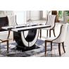 Buy cheap home dining room 6 persons rectangle marble table furniture from wholesalers