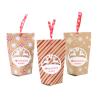 Buy cheap Vintage Christmas Disposable Kraft Paper Christmas Bags 10*7*16cm from wholesalers