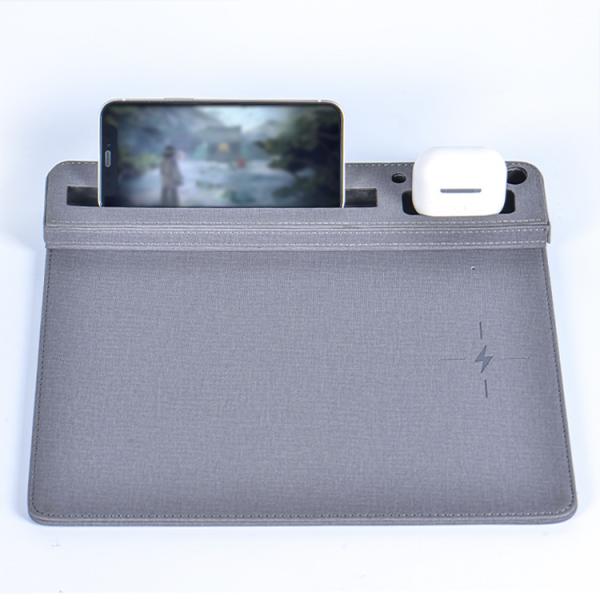 Buy cheap Qi Wireless Charger Desk Mat , Christmas Gift Leather Desk Pad from wholesalers