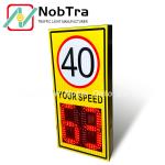 IP54 Waterproof Level 2 Color Speed Limit Signs 12watt Red and 15watt Green for