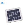 Buy cheap 6V 2W Portable Aluminum Frames Solar Panel Charger ZW-2W-6V Glass Laminated Solar Panels from wholesalers