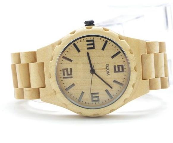 Buy cheap Fashion 3ATM Or Splash Bamboo Wrist Watch Handmade 100% Wood Strap from wholesalers